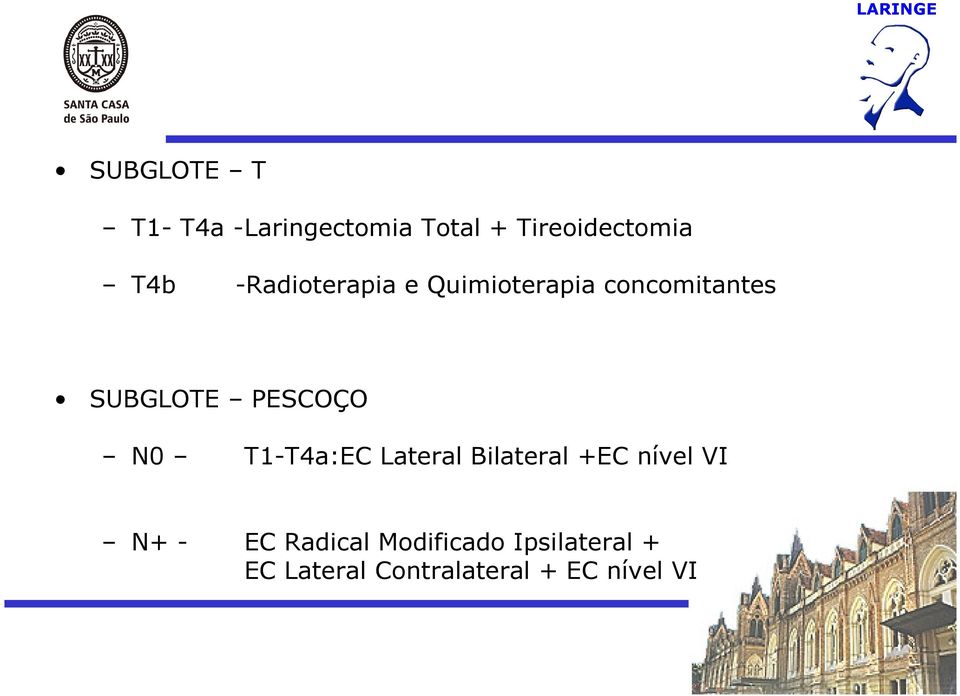 N0 T1-T4a:EC Lateral Bilateral +EC nível VI N+ - EC Radical