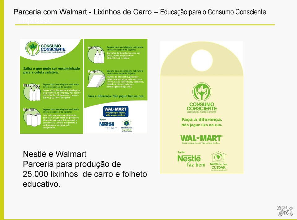 Nestlé e Walmart Parceria para produção de