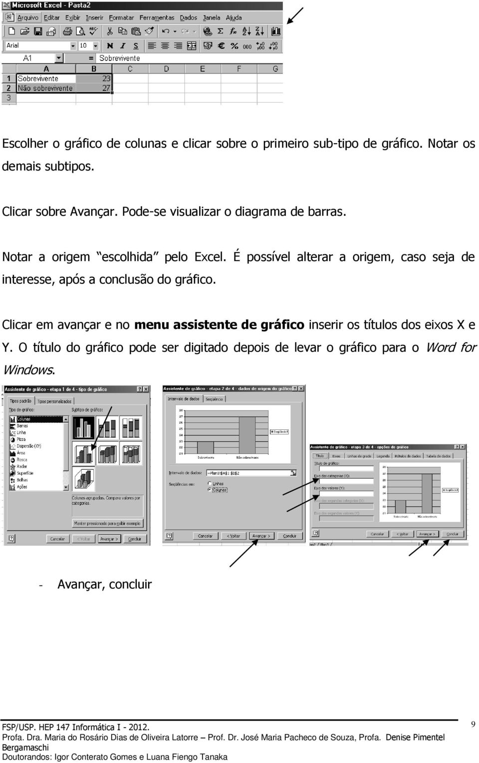 É possível alterar a origem, caso seja de interesse, após a conclusão do gráfico.