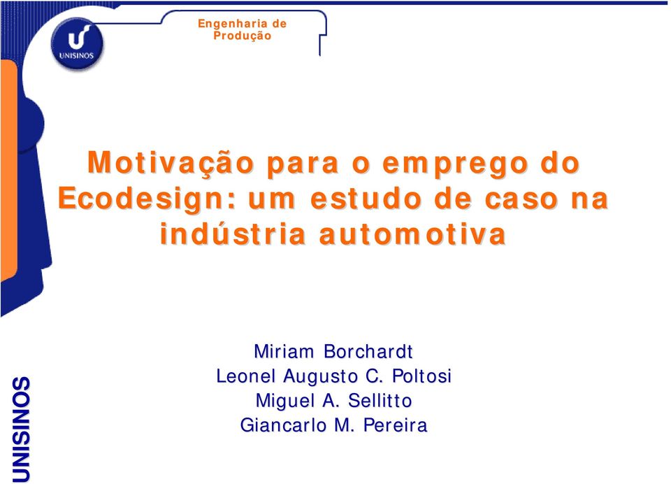 indústria automotiva Miriam Borchardt Leonel