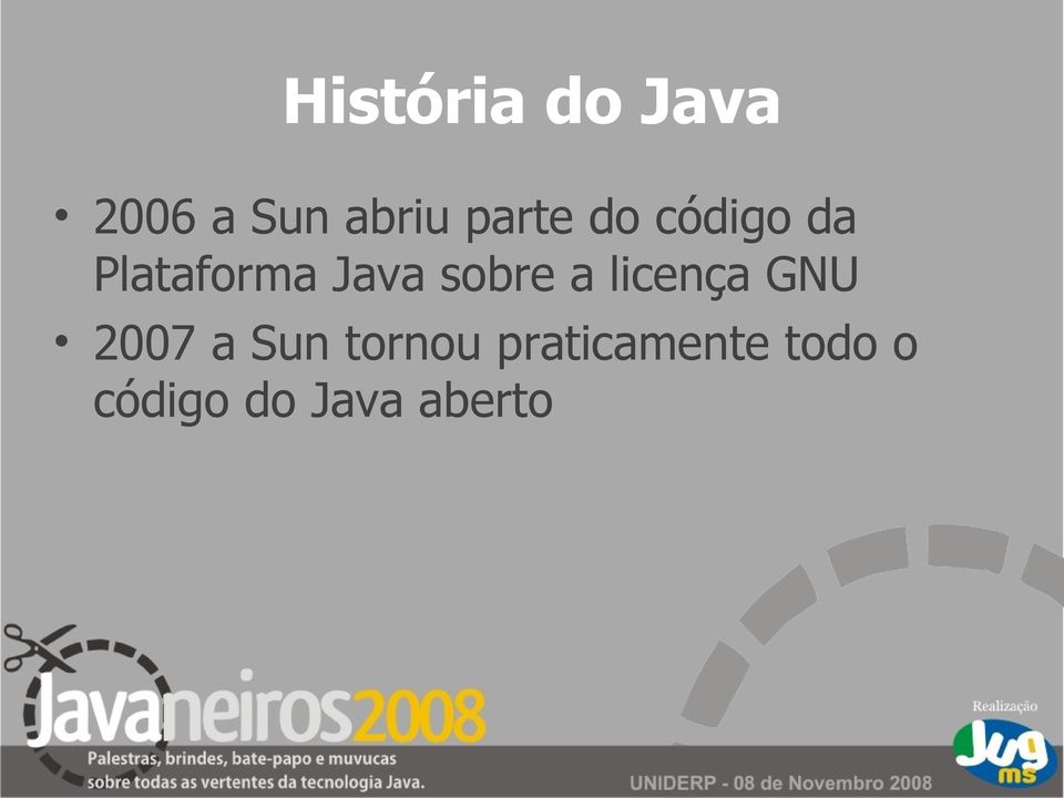 sobre a licença GNU 2007 a Sun