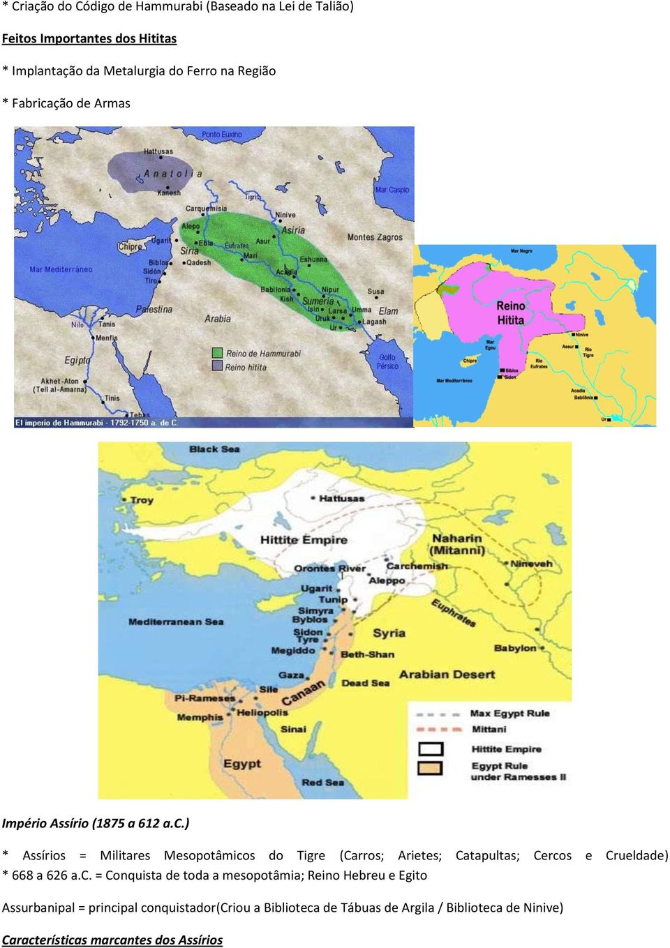 ção de Armas Império Assírio (1875 a 612 a.c.