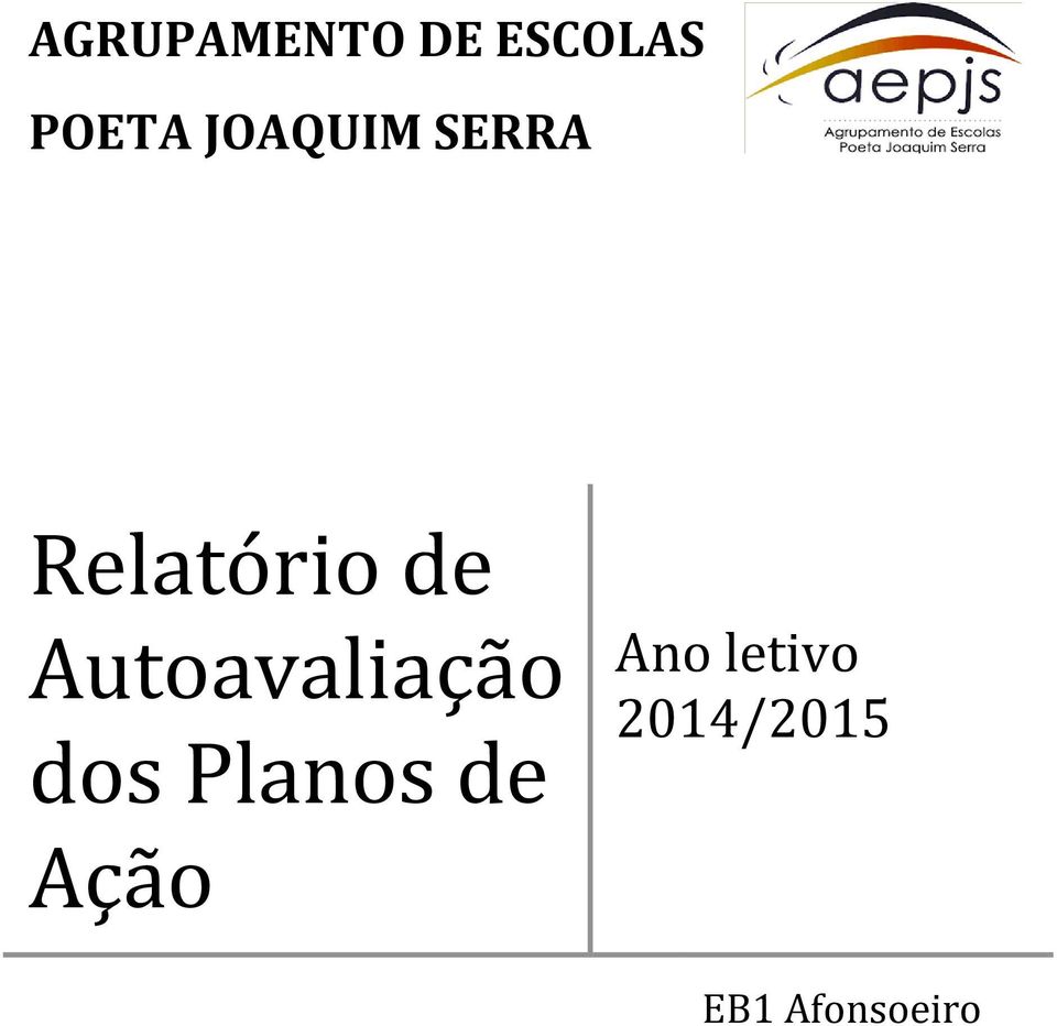 Autoavaliação dos Planos de