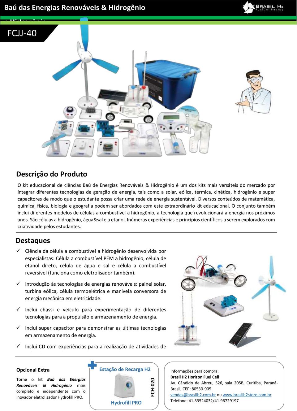 Diversos conteúdos de matemática, química, física, biologia e geografia podem ser abordados com este extraordinário kit educacional.