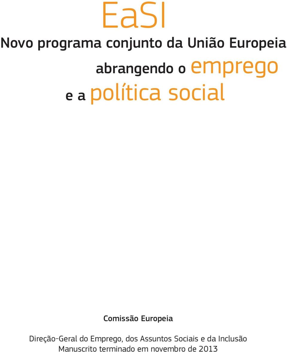 Europeia Direção-Geral do Emprego, dos Assuntos