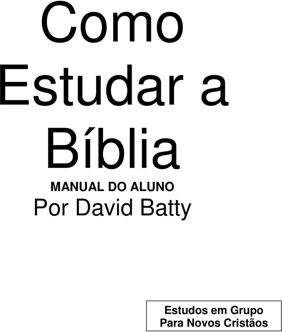 David Batty Estudos em