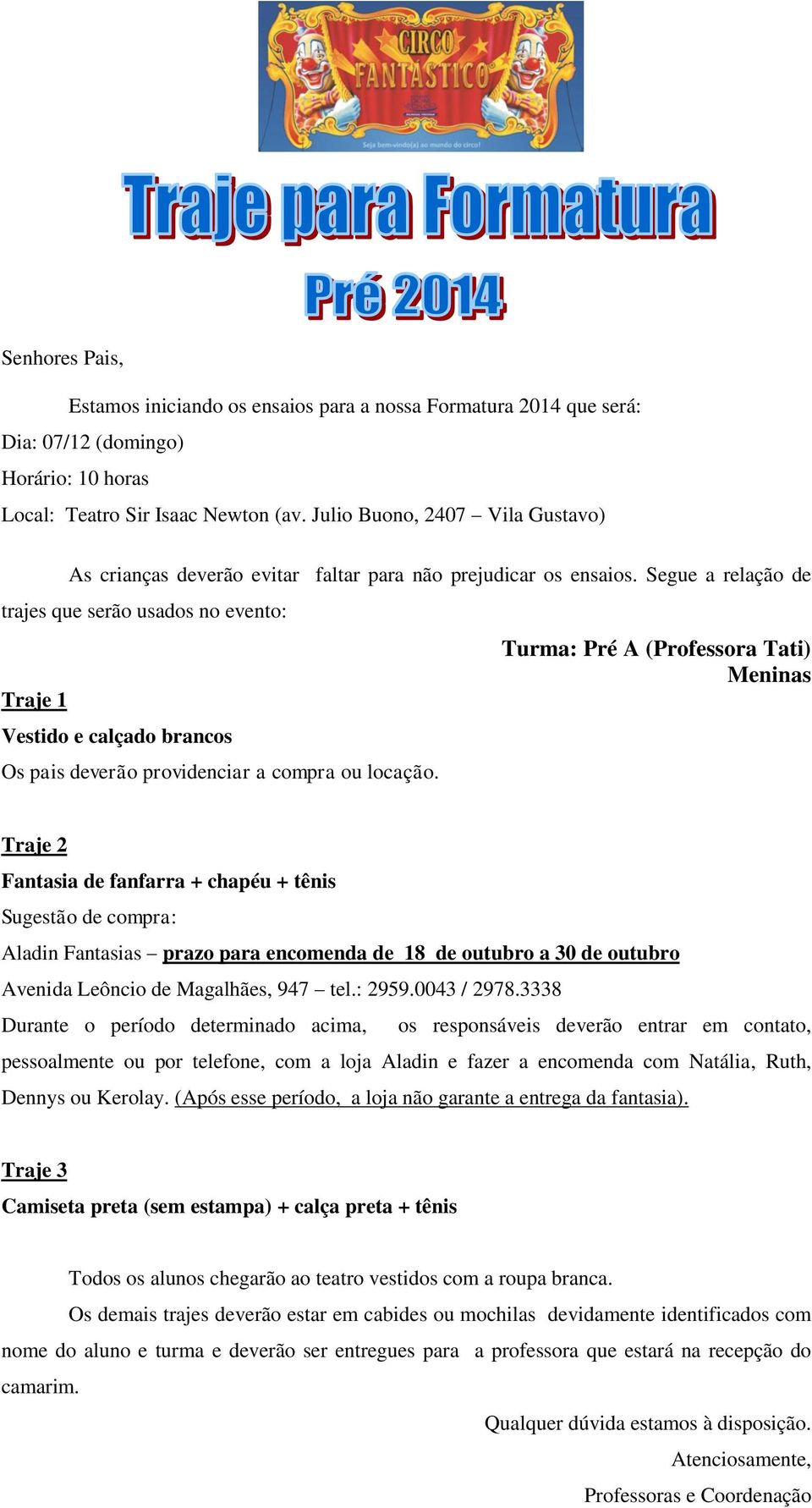 Turma: Pré A (Professora Tati) Meninos - PDF Free Download