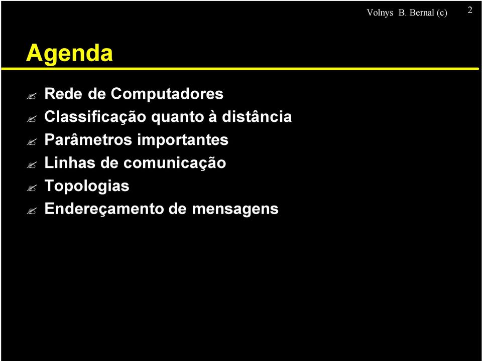 Classificação quanto à distância