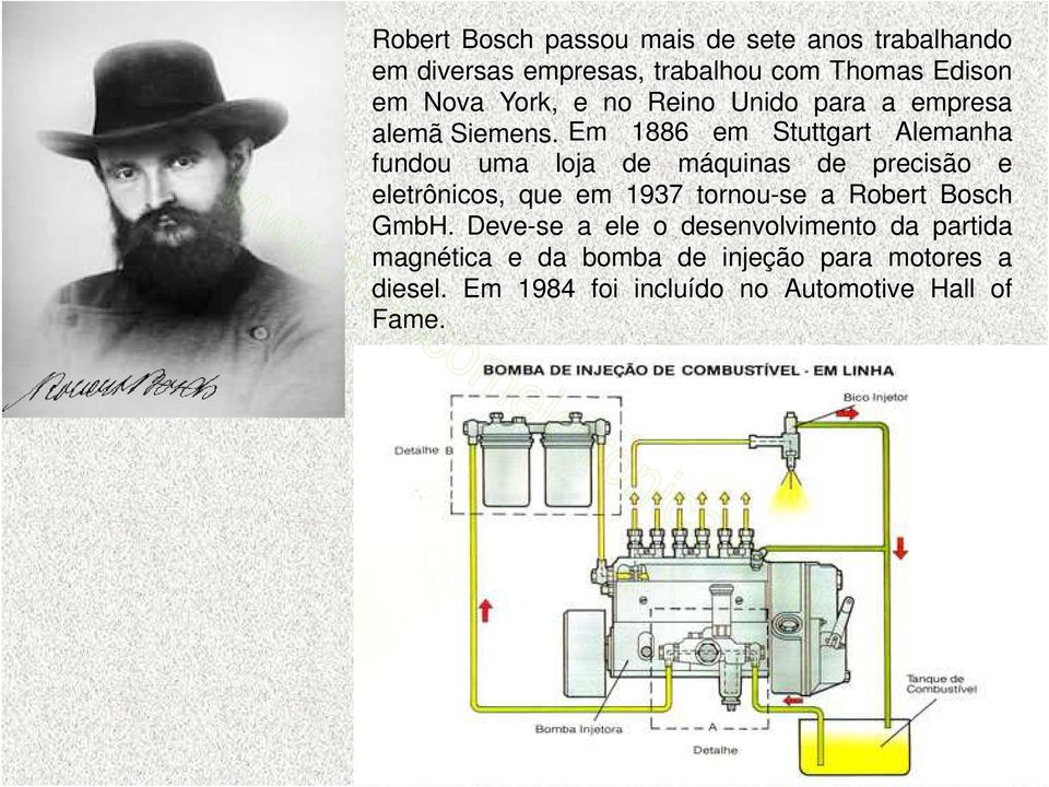 Em 1886 em Stuttgart Alemanha fundou uma loja de máquinas de precisão e eletrônicos, que em 1937 tornou-se a