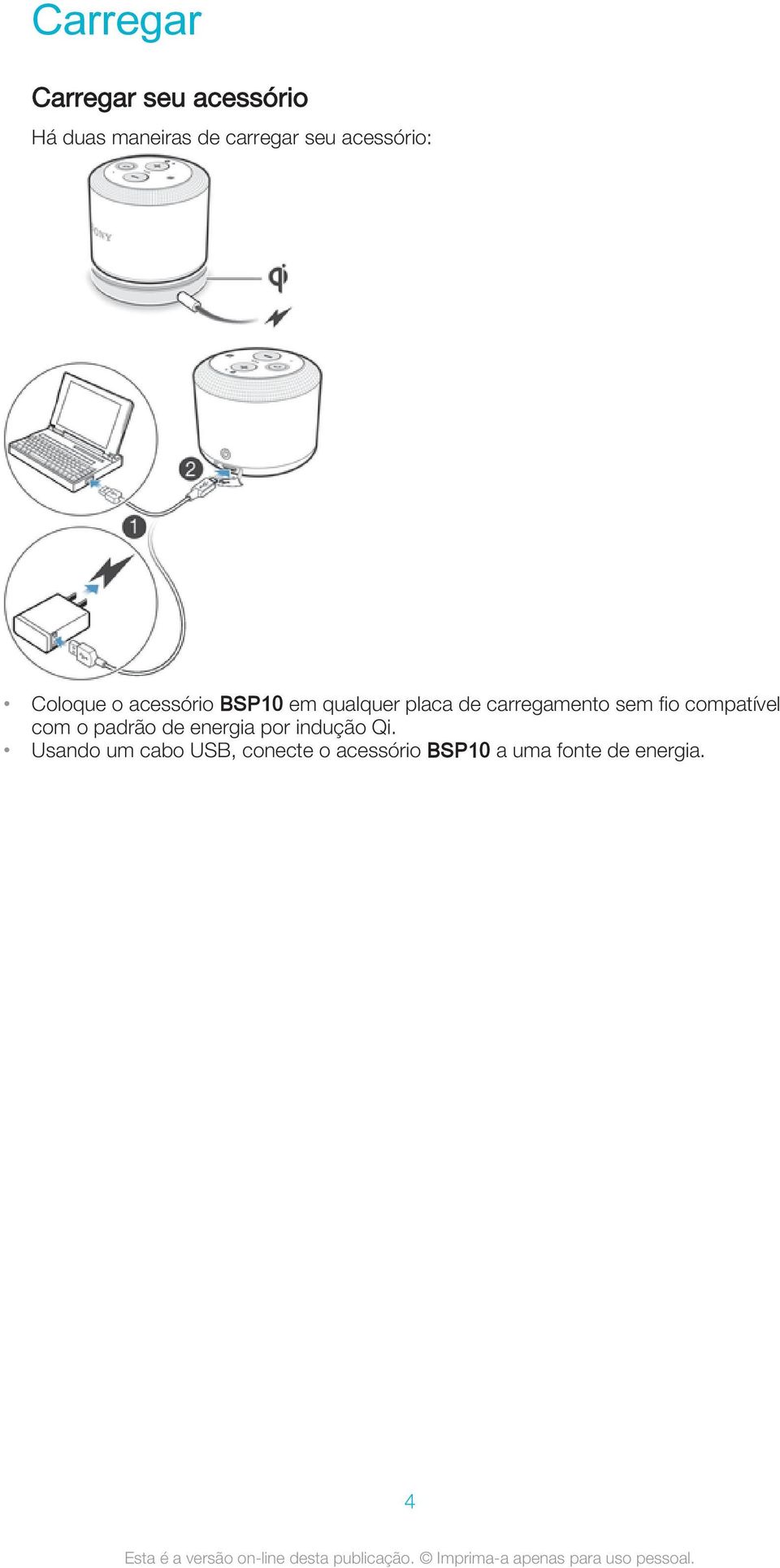 carregamento sem fio compatível com o padrão de energia por