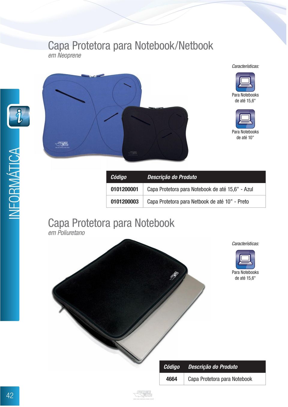 Protetora para Notebook de até 15,6 - Azul 0101200003 Capa Protetora para Netbook