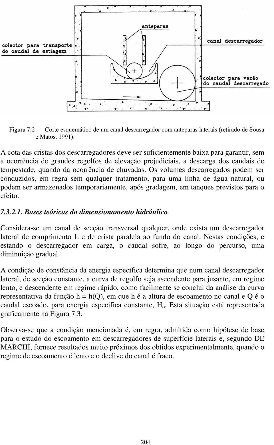 ocorrência de chuvadas.