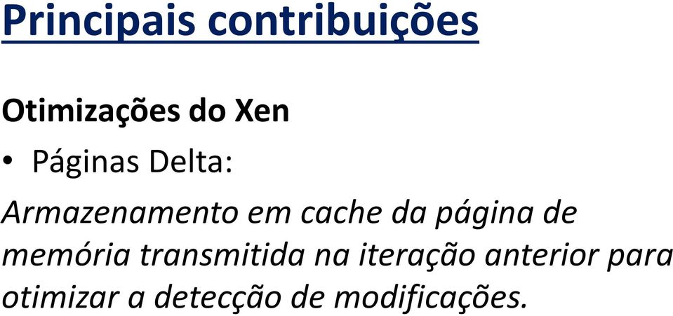 memória transmitida na iteração