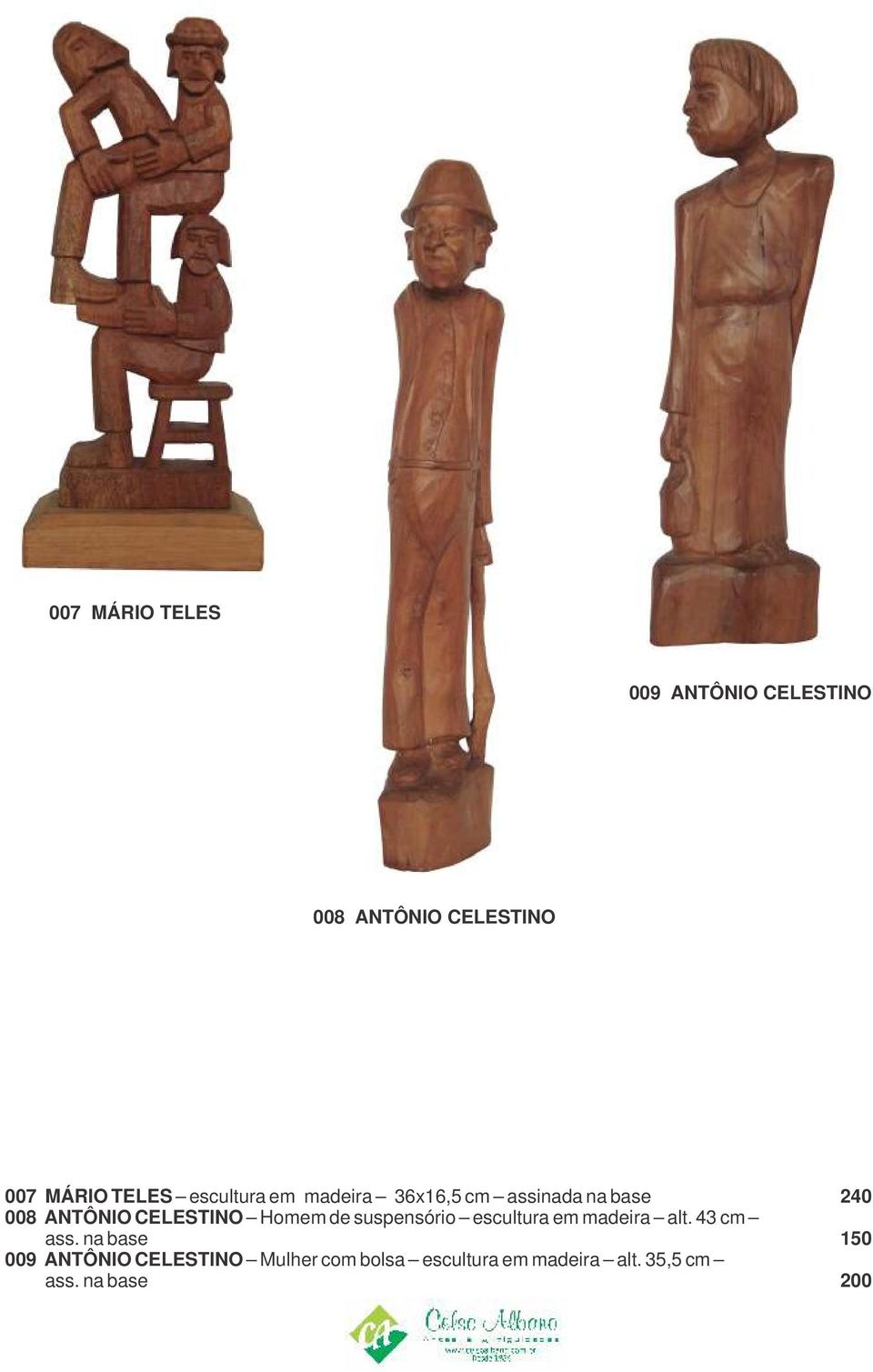 Homem de suspensório escultura em madeira alt. 43 cm ass.