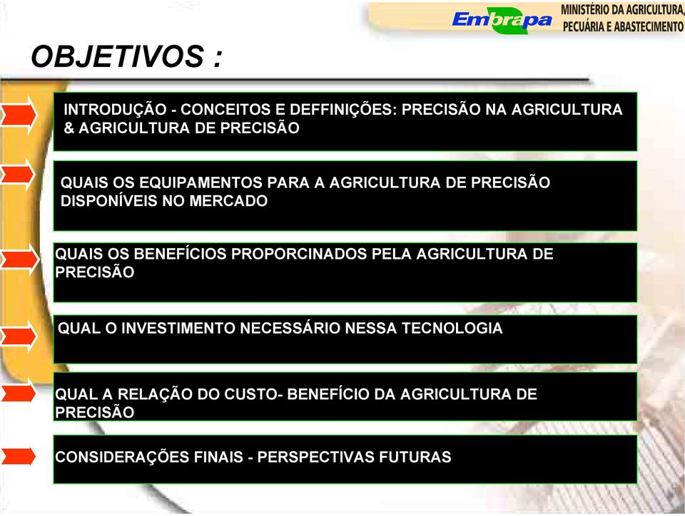 BENEFÍCIOS PROPORCINADOS PELA AGRICULTURA DE PRECISÃO QUAL O INVESTIMENTO NECESSÁRIO NESSA
