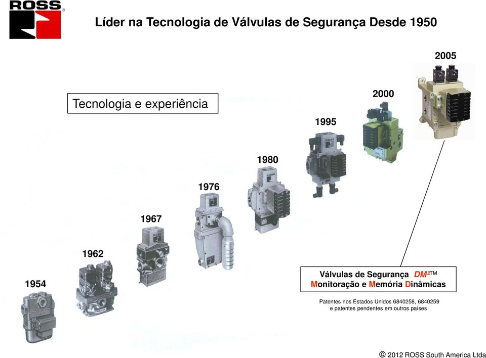 Válvulas de Segurança DM² Monitoração e Memória Dinâmicas