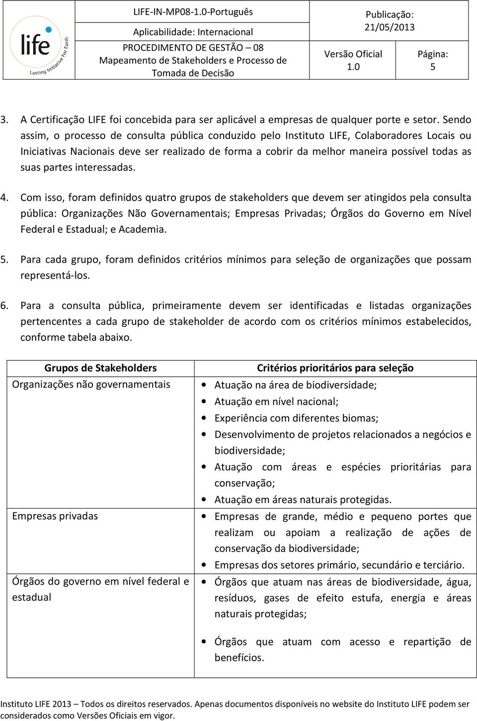 partes interessadas. 4.