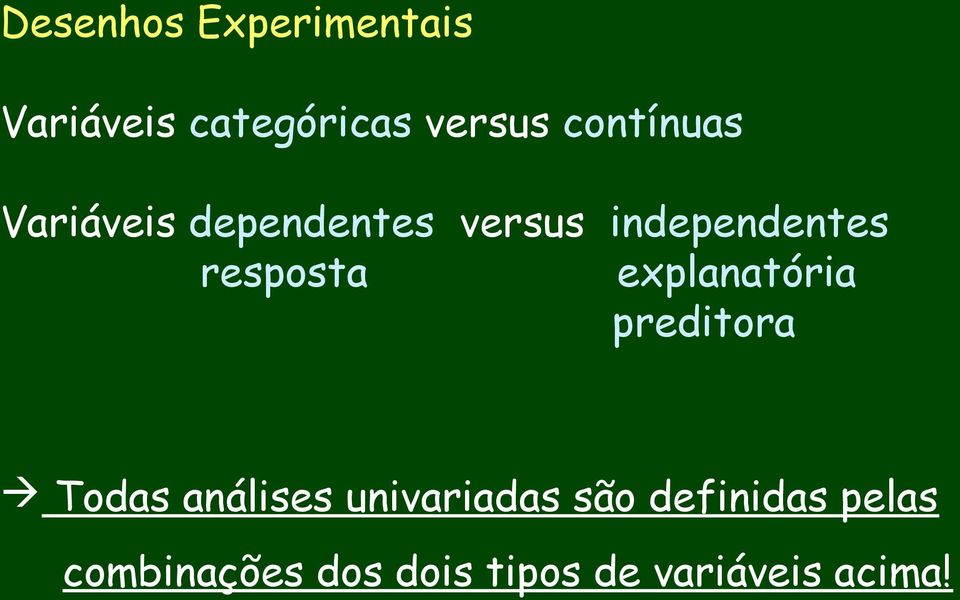 resposta explanatória preditora Todas análises