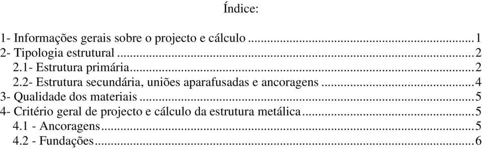 1- Estrutura primária...2 2.