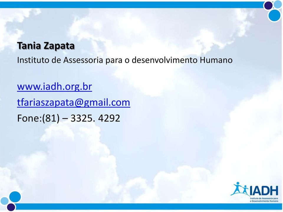 desenvolvimento Humano www.iadh.