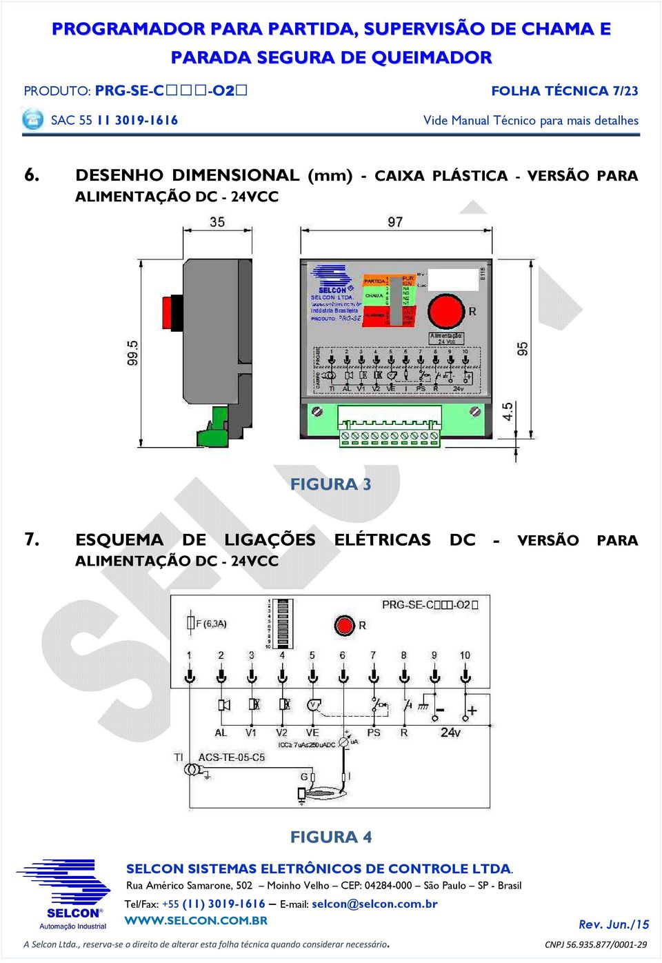 PARA ALIMENTAÇÃO DC - 24VCC FIGURA 3 7.