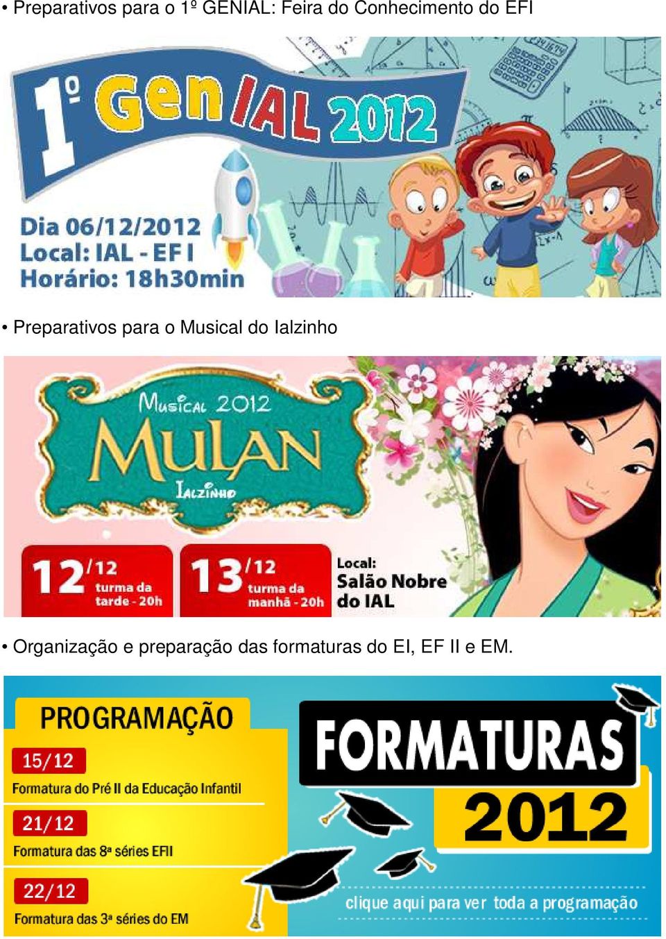 Musical do Ialzinho Organização e