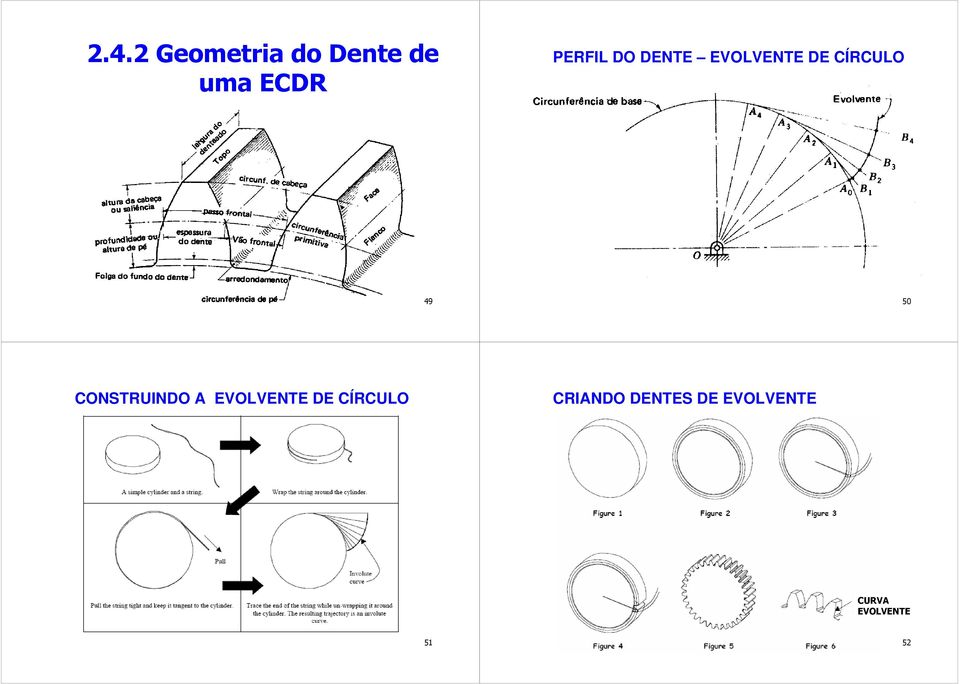 50 CONSTRUINDO A EVOLVENTE DE CÍRCULO