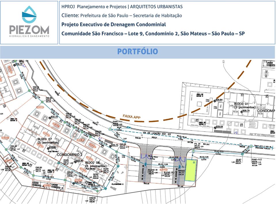 Habitação Projeto Executivo de Drenagem Condominial