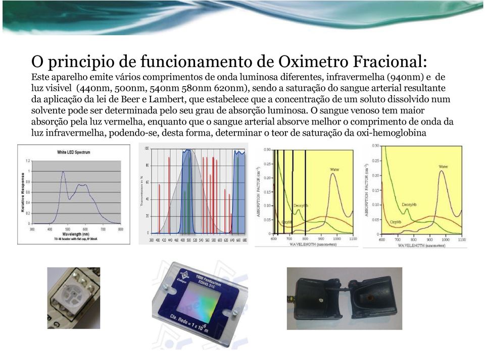 concentração de um soluto dissolvido num solvente pode ser determinada pelo seu grau de absorção luminosa.