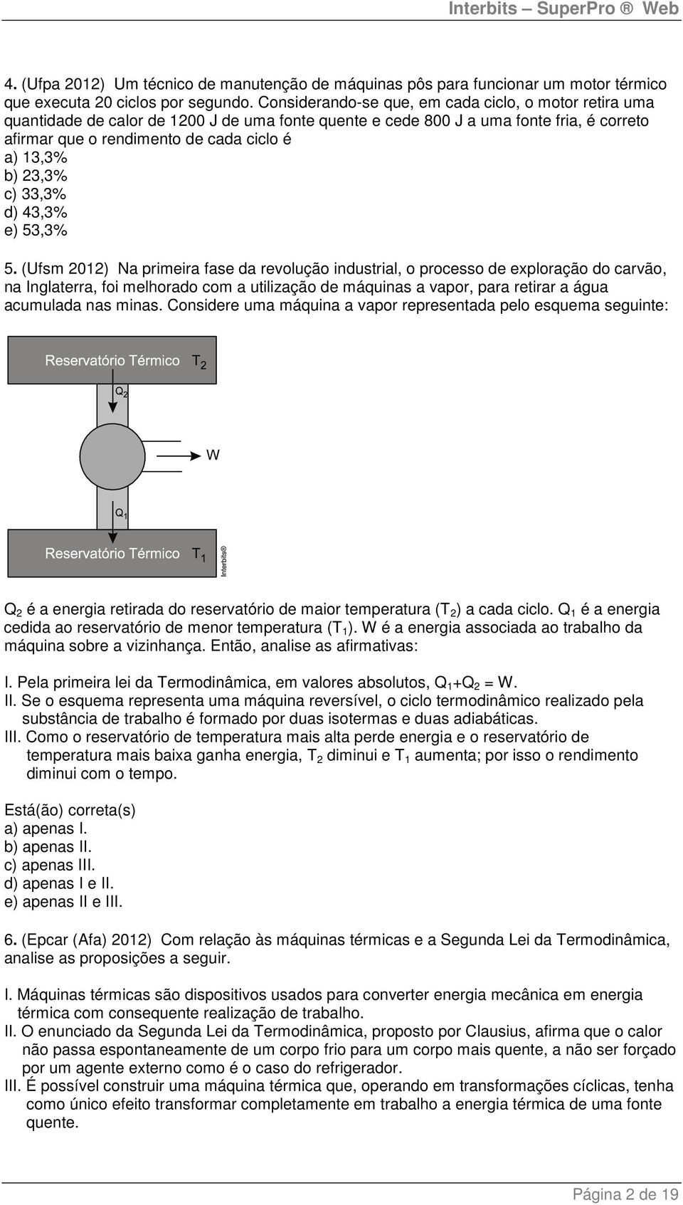 23,3% c) 33,3% d) 43,3% e) 53,3% 5.