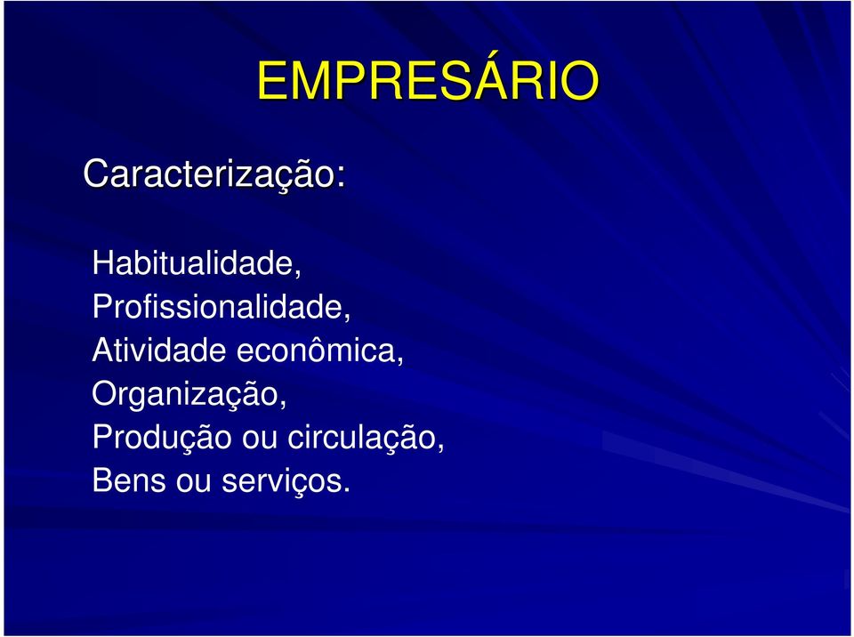 Atividade econômica, Organização,