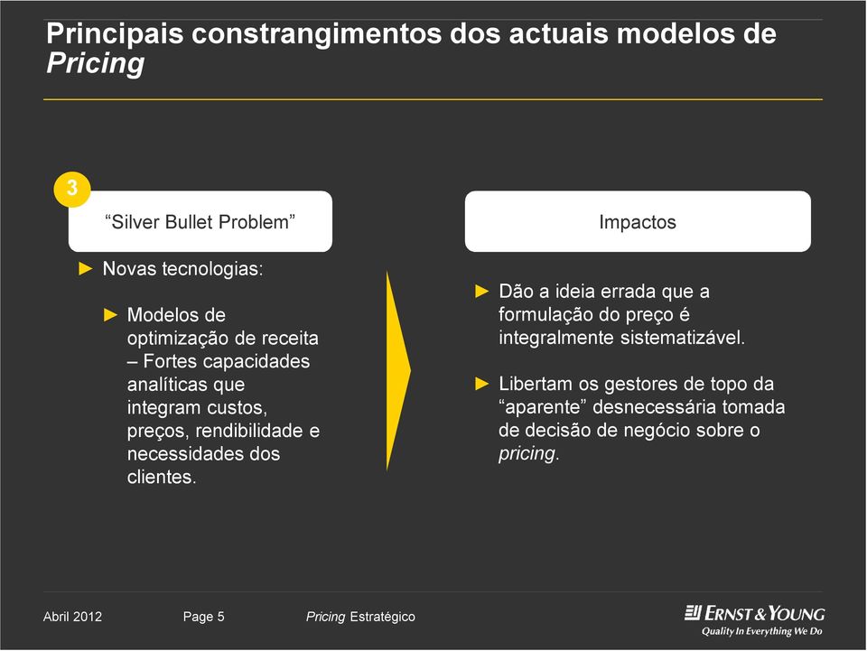 rendibilidade e necessidades dos clientes.