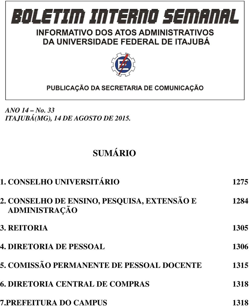 CONSELHO DE ENSINO, PESQUISA, EXTENSÃO E ADMINISTRAÇÃO 1284 3.