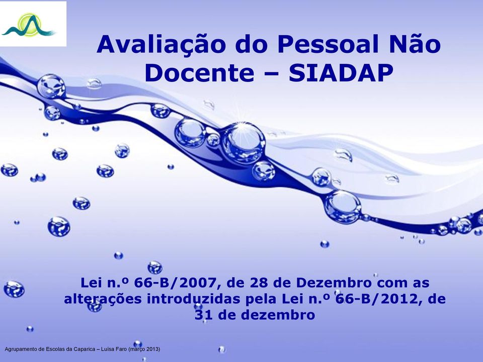 º 66-B/2007, de 28 de Dezembro com as