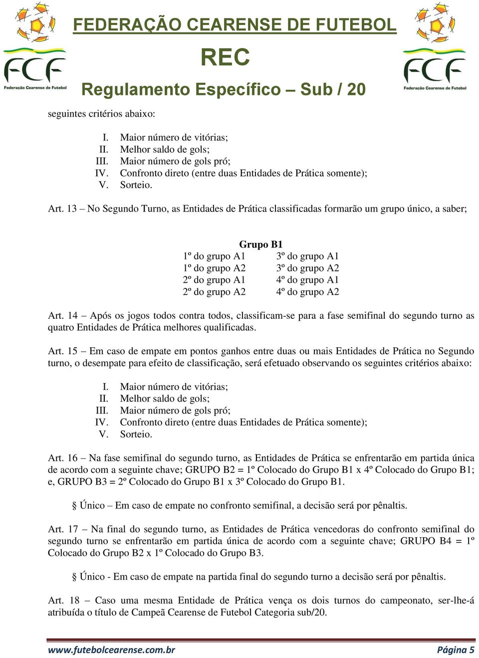 grupo A1 4º do grupo A2 Art.