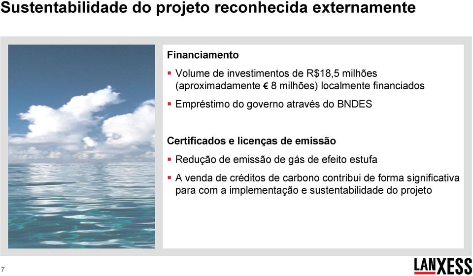 BNDES Certificados e licenças de emissão Redução de emissão de gás de efeito estufa A venda de