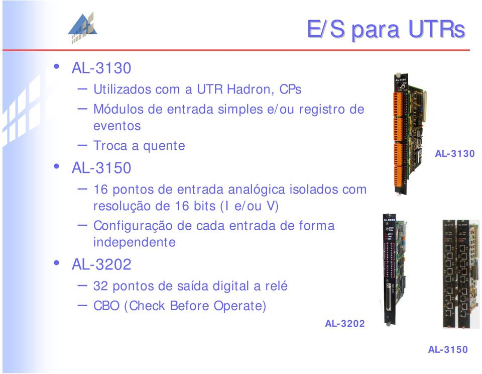 resolução de 16 bits (I e/ou V) Configuração de cada entrada de forma independente