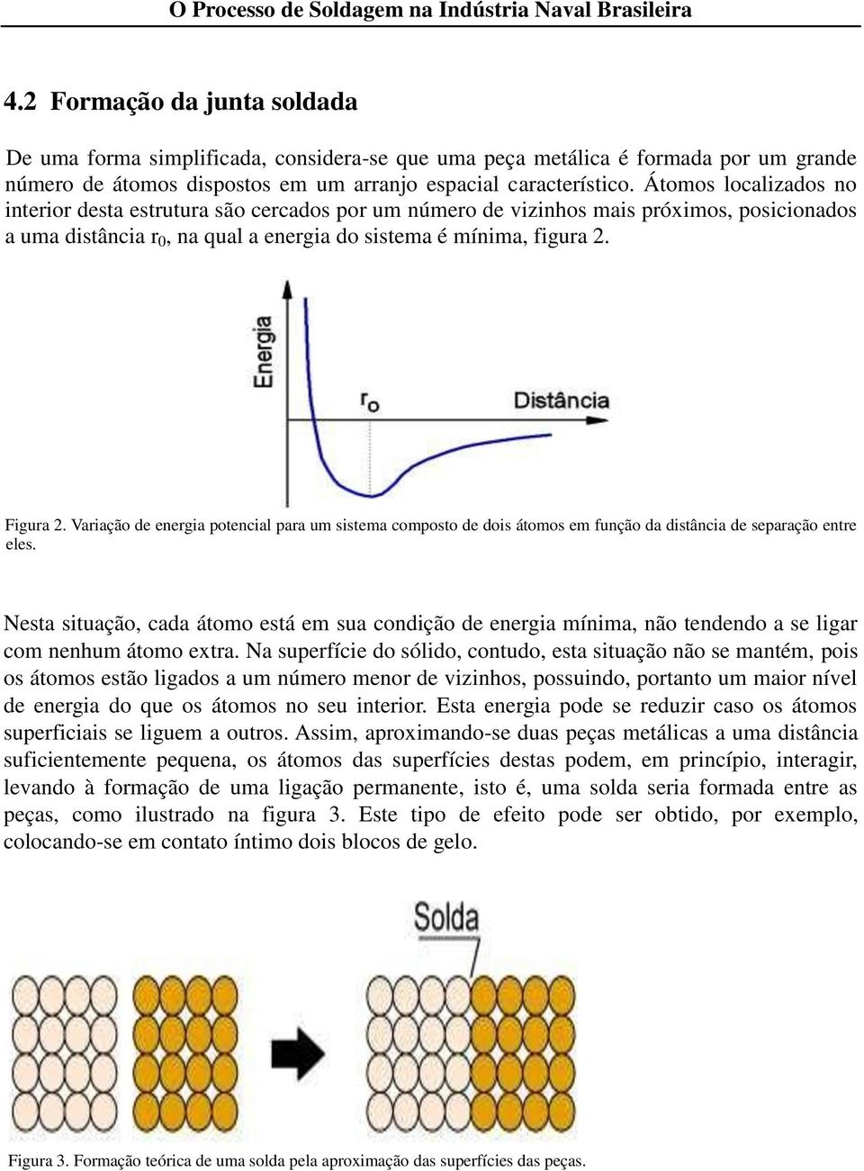 Variação de energia potencial para um sistema composto de dois átomos em função da distância de separação entre eles.
