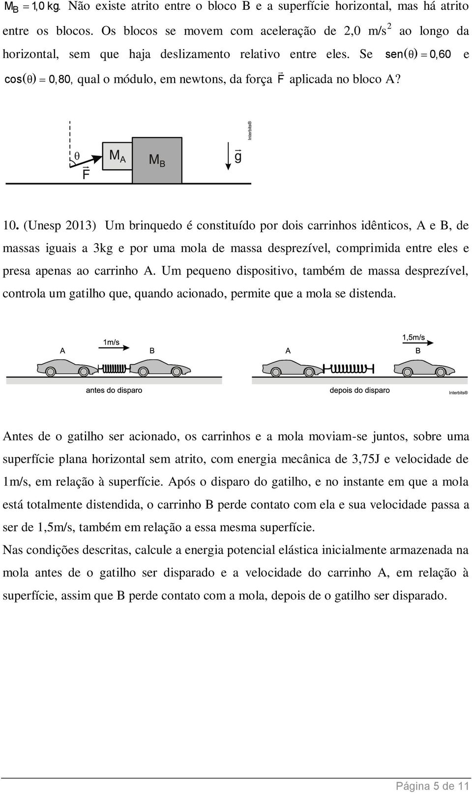 ao longo da senθ 0,60 e 10.