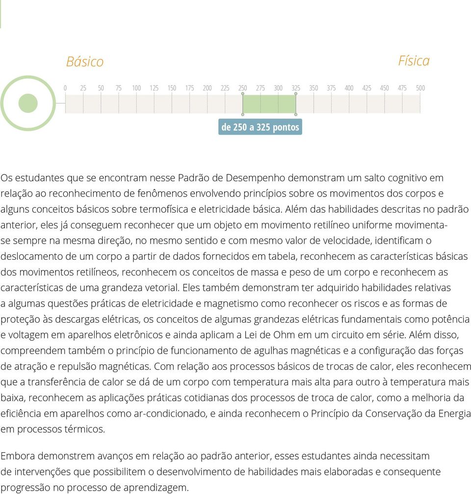 Além das habilidades descritas no padrão anterior, eles já conseguem reconhecer que um objeto em movimento retilíneo uniforme movimentase sempre na mesma direção, no mesmo sentido e com mesmo valor