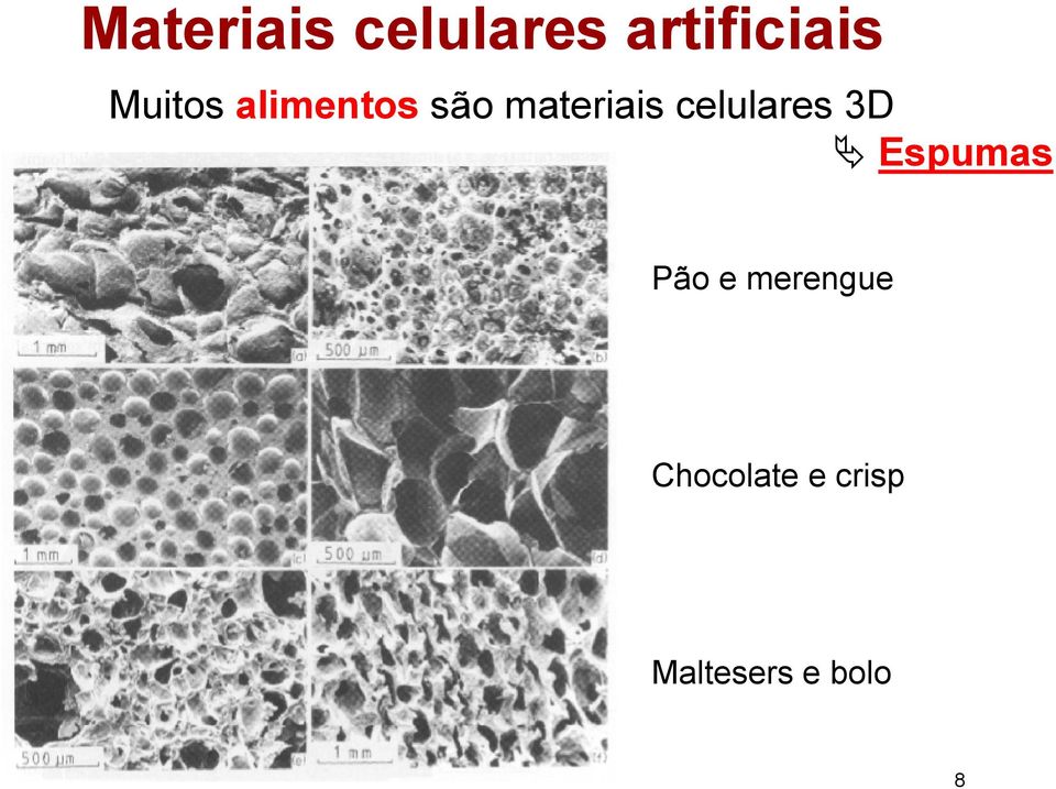 celulares 3D Espumas Pão e merengue