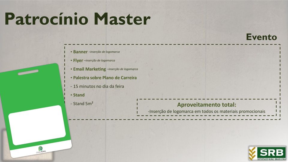 Plano de Carreira - 15 minutos no dia da feira Stand - Stand 5m²