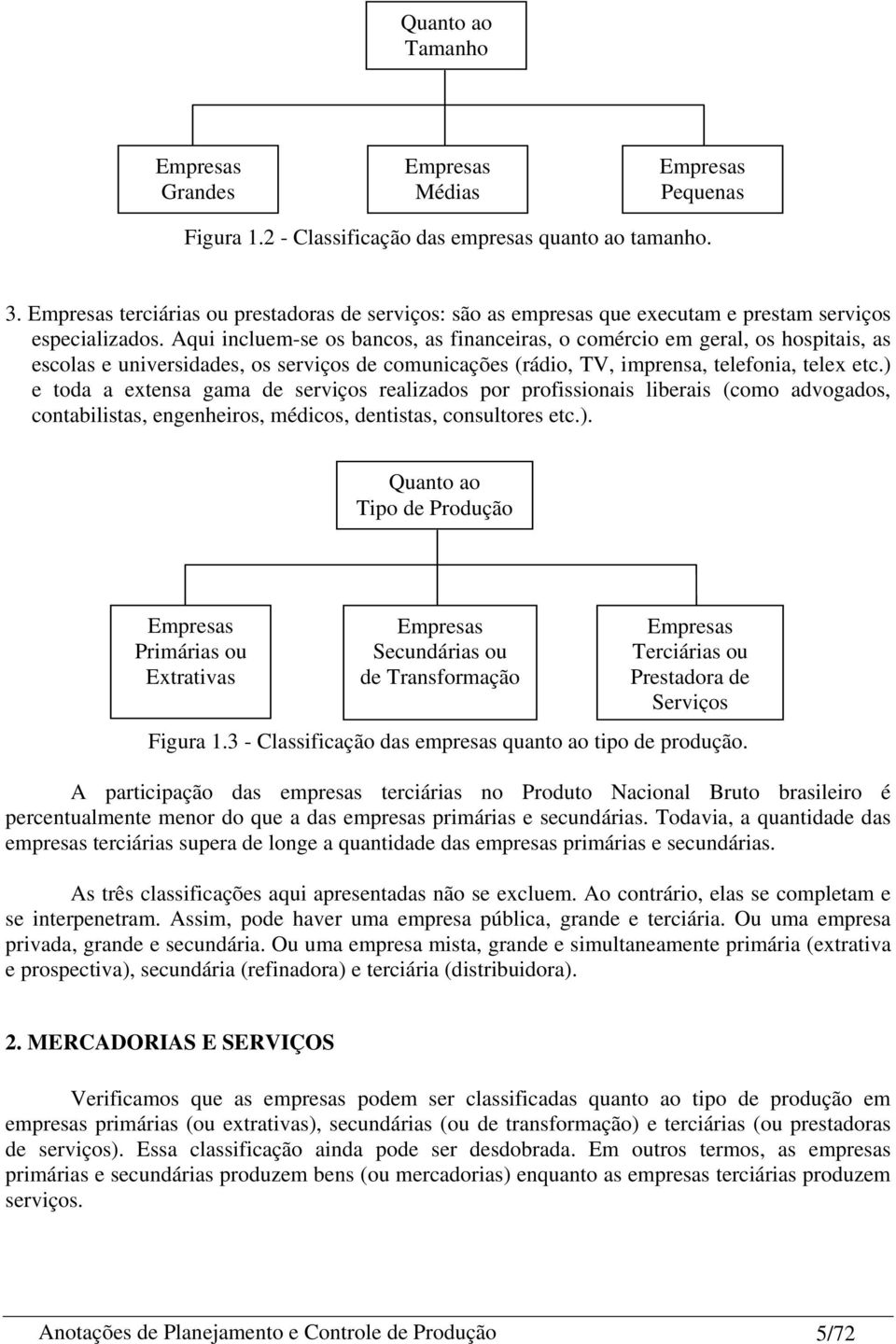 Aqui incluem-se os bancos, as financeiras, o comércio em geral, os hospitais, as escolas e universidades, os serviços de comunicações (rádio, TV, imprensa, telefonia, telex etc.