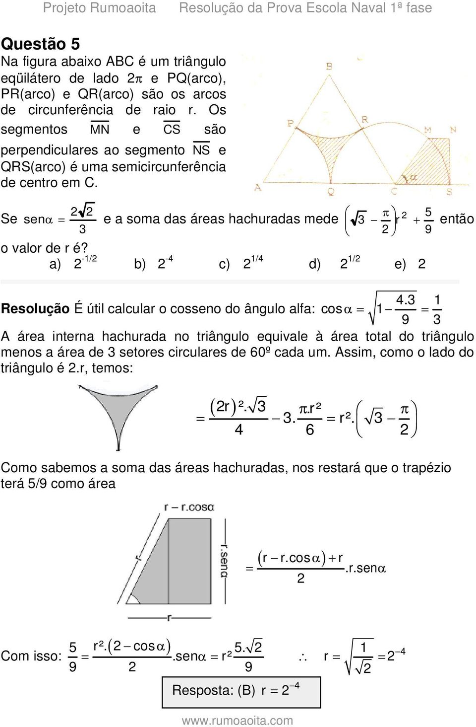 a) -/ b) - c) / d) / e).