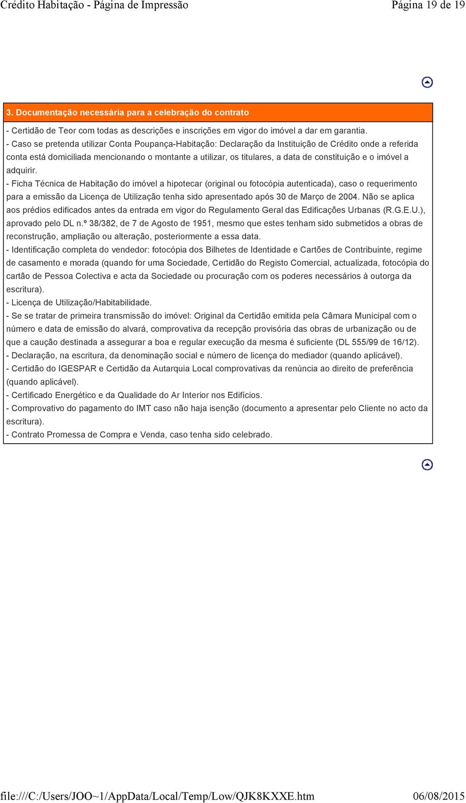 constituição e o imóvel a adquirir.