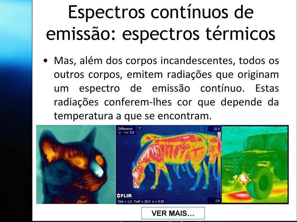 espectro de emissão contínuo.