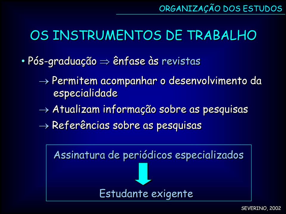 informação sobre as pesquisas Referências sobre as pesquisas