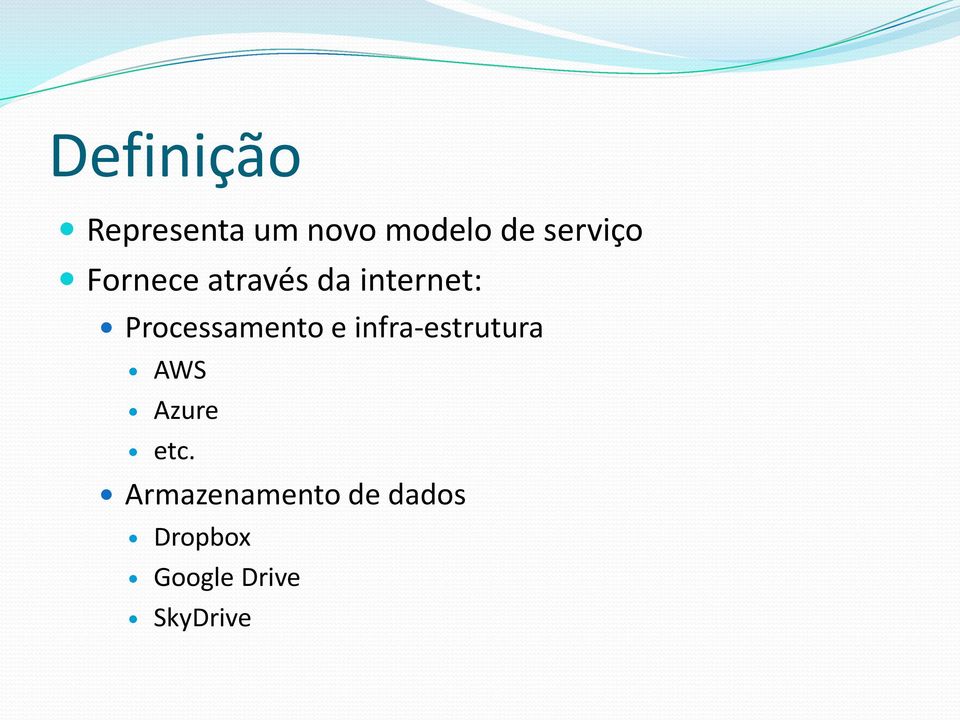 Processamento e infra-estrutura AWS Azure