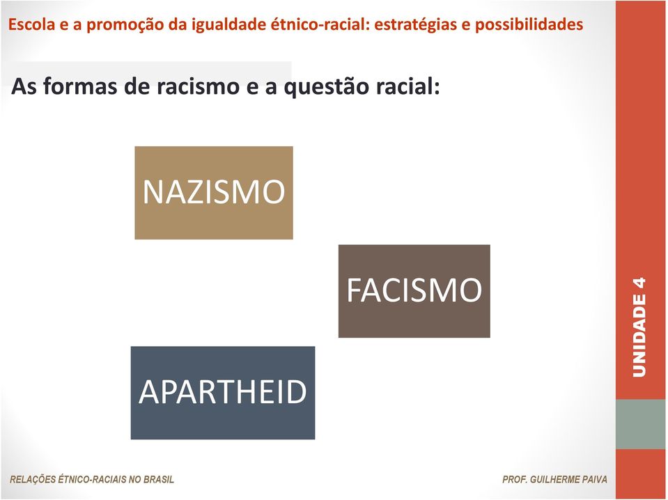 questão racial: