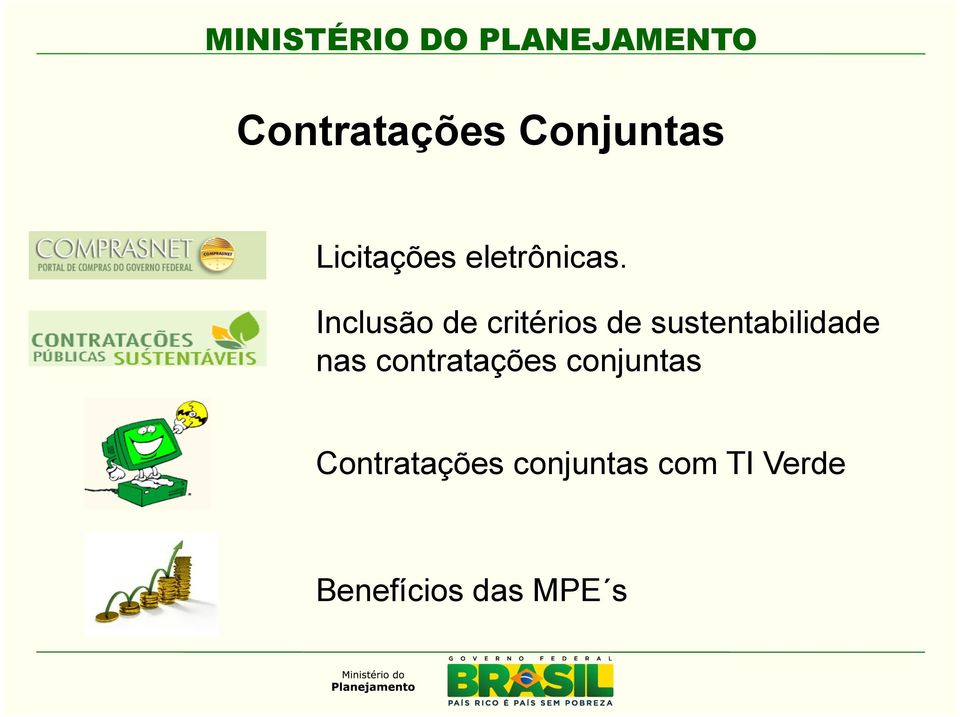 Inclusão de critérios de sustentabilidade